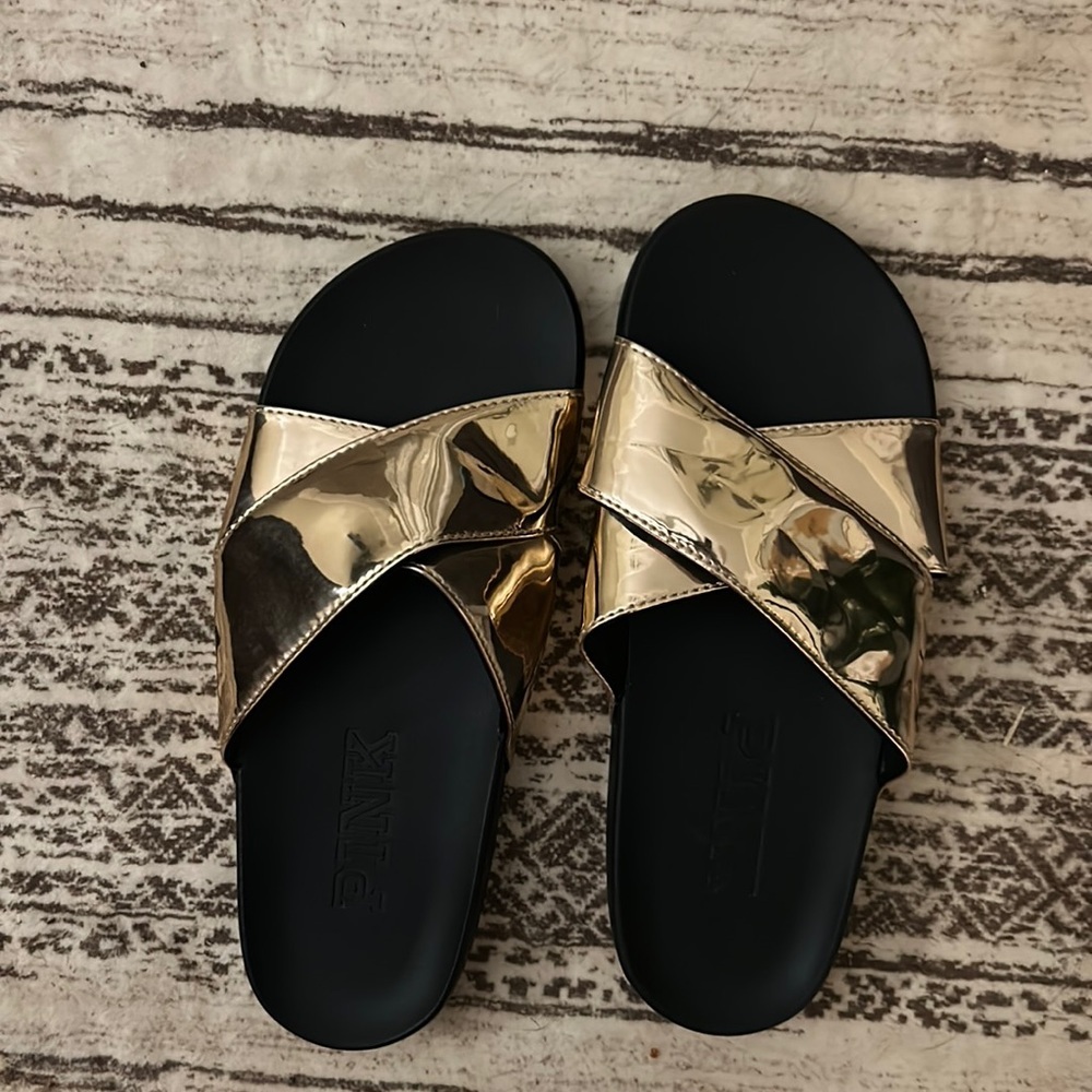 Victoria’s Secret rose gold shoes Large, never worn - Picture 2 of 5